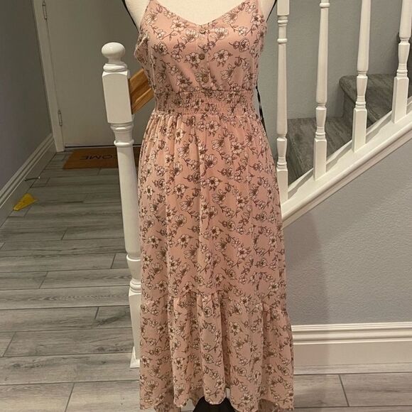 HP 🎉Midi Floral Spaghetti Strap Dress - Picture 3 of 8